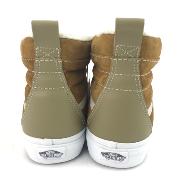 Vans Mens SK8 HI MTE Cumin Slate Green White Shoes - Picture 3 of 8